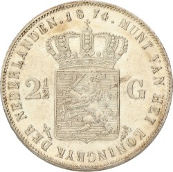 2½ Gulden. Willem III. 1874. UNC -.