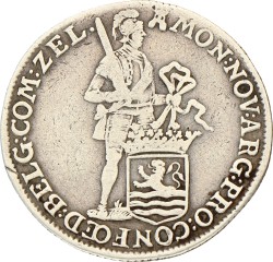 Kwart zilveren dukaat. Zeeland. 1775. Fraai +.