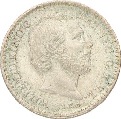 10 Cent. Willem III. 1889. Prachtig +.