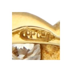 Parure Patek Philippe 18K geelgouden alliance ring bezet met ca. 3.30 ct. diamant.