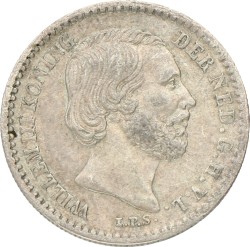 10 Cent. Willem III. 1859. Zeer Fraai +.