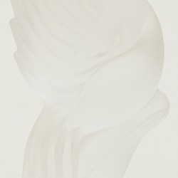 Een kristallen Igor Carl Fabergé kaarsenhouder - Snow Dove. Frankrijk, 20e eeuw.