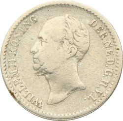 10 Cent. Willem II. 1848. Zeer Fraai -.