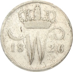 No reserve - 10 Cent. Willem I. 1826 B. Fraai +.