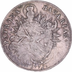 German states. Bavaria. Maximillian III Joseph. Thaler. 1771 A.