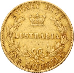 Australia. British colony. Victoria. Sovereign. 1864.