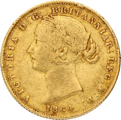 Australia. British colony. Victoria. Sovereign. 1864.