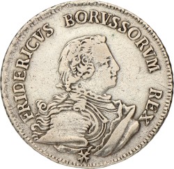 German States. Prussia. Friedrich II. ½ Thaler. 1750 A.