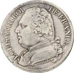 France. Louis XVIII. 5 Francs. 1815 L.