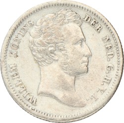 ¼ Gulden. Nederlands-Indië. Willem I. 1834/26. Prachtig.