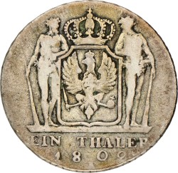 German States. Prussia. Friedrich Wilhelm III. Thaler. 1809.