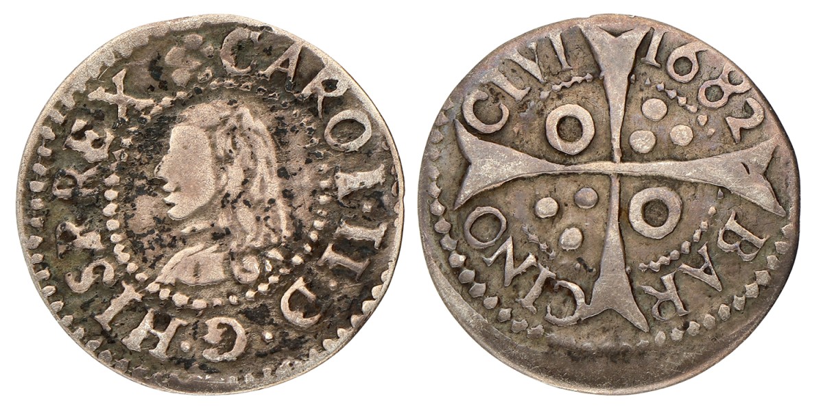 Spain. Barcelona. Carlos II. Croat. 1682.