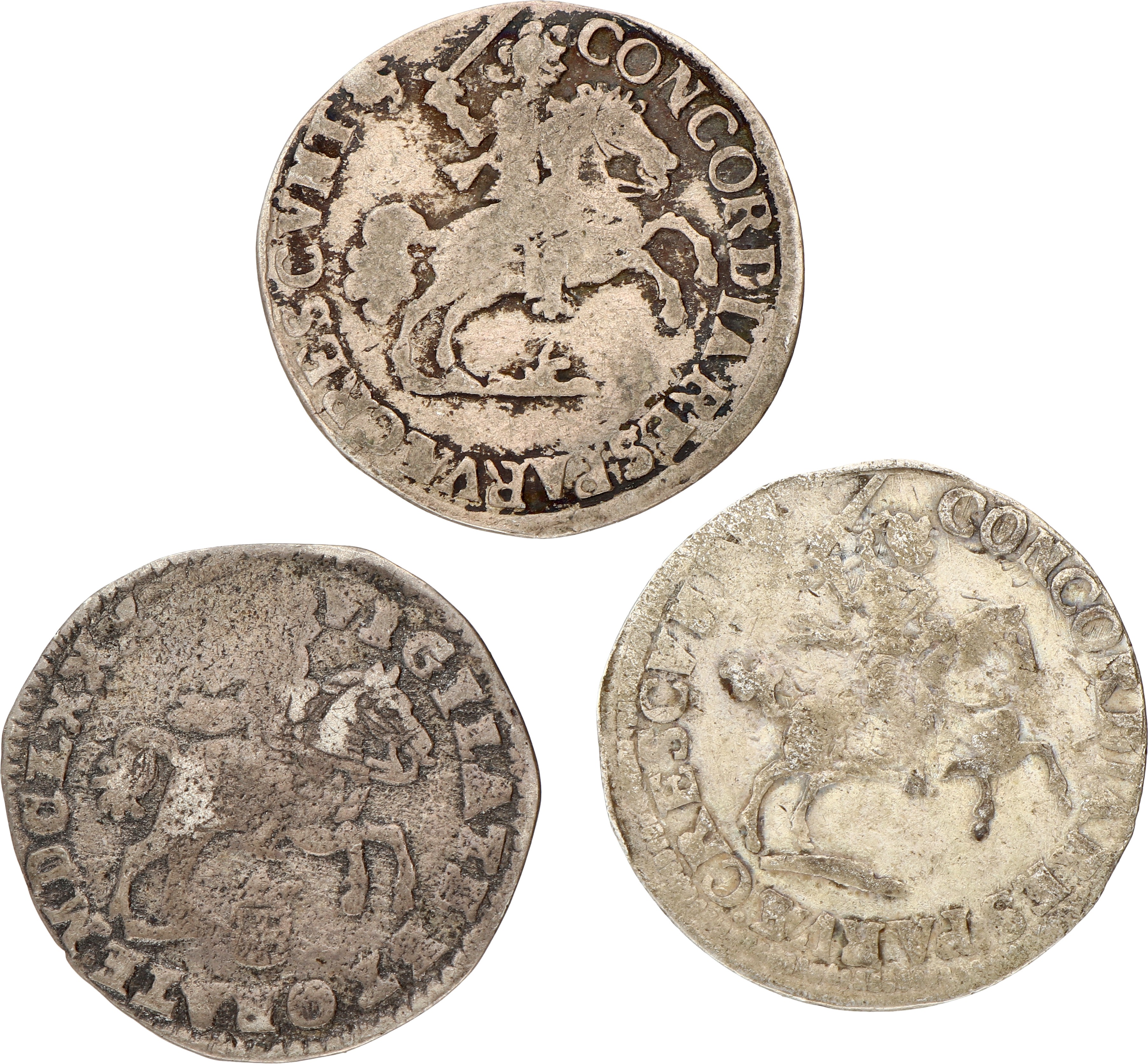 Lot (3) Lot 3 Rijderschellingen. Nijmegen, Zutpen & Zwolle. 17e eeuw. Fraai / Zeer Fraai.