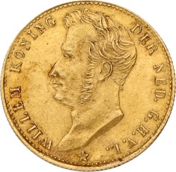 5 Gulden. Willem I. 1827 B (open). Zeer Fraai / Prachtig.