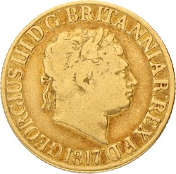 Great Britain. George III. Sovereign. 1817.
