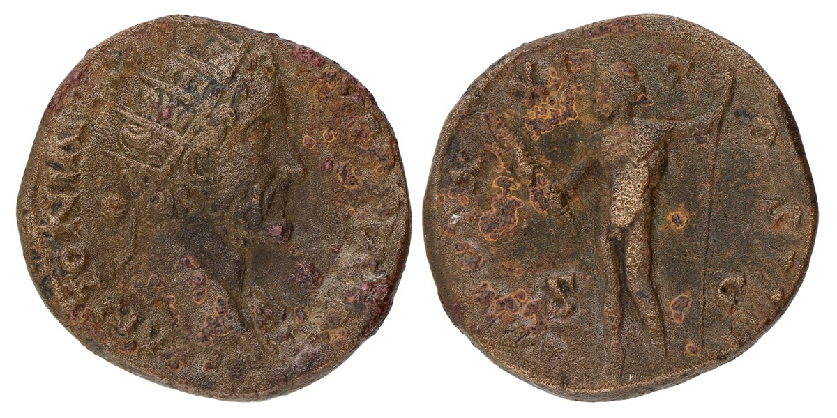 Roman Empire. Antonius Pius. Dupondius. ND (138-161).