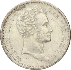 ¼ Gulden. Nederlands-Indië. Willem I. 1840. Prachtig / UNC.