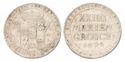 German states. Münster. Friedrich Christian von Plettenberg. 24 Mariengroschen. 1694 JO.