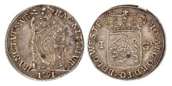 Gulden - Generaliteits. West-Friesland. 1791. XF 45.