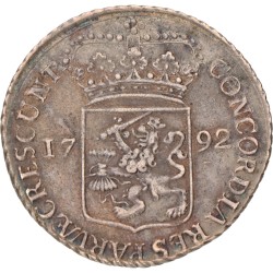 Zilveren dukaat. West-Friesland. 1792. AU 53.