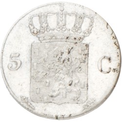 5 Cent. Willem I. 1818 U. AU details.
