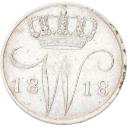 5 Cent. Willem I. 1818 U. AU details.