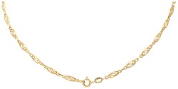 18K Geelgouden filigrain collier.