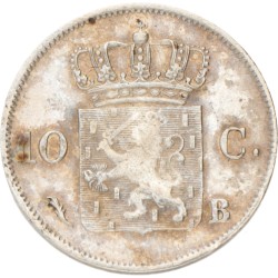 10 Cent. Willem I. 1826 B. UNC details.