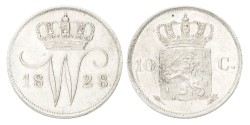 10 Cent. Willem I. 1828 U. MS 62.