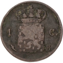 1 Cent. Willem I. 1821 B. VF details.