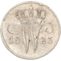 10 Cent. Willem I. 1823 B. AU details.
