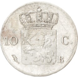 10 Cent. Willem I. 1823 B. AU details.