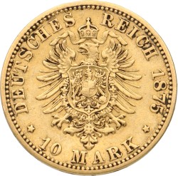 German States. Hamburg. 10 Mark. 1897 J.