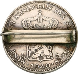 No reserve - 1 Gulden. Wilhelmina in Londen. 1940. Zeer Fraai +.