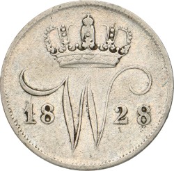 No reserve - 10 Cent. Willem I. 1828. Zeer Fraai / Prachtig.