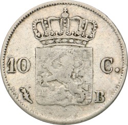 No reserve - 10 Cent. Willem I. 1828. Zeer Fraai / Prachtig.