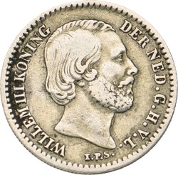 10 Cent. Willem III. 1849. Zeer Fraai +.