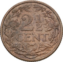 2½ Cent. Wilhelmina. 1912. Prachtig / UNC.