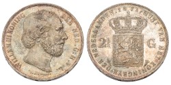 2½ Gulden. Willem III. 1872. MS 64+