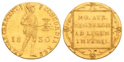 Gouden Dukaat. Willem I. 1830. UNC details.