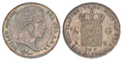 ½ Gulden. Willem I. 1829(/23?) B. UNC details.