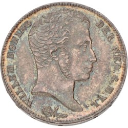 ½ Gulden. Willem I. 1829(/23?) B. UNC details.