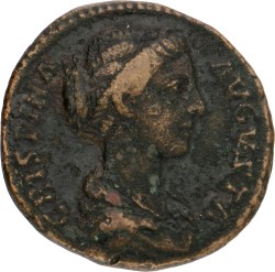 Roman Empire. Crispina. Dupondius. ND (183).