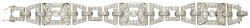 Platina Art Deco armband bezet met ca. 2.53 ct. diamant.