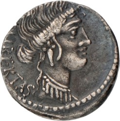 Roman Republic. Marcus Junius Brutus. Denarius. N.D. (54 BC).