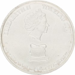 Tokelau. Elizabeth II. 5 Dollars 'Barracuda'. 2017.