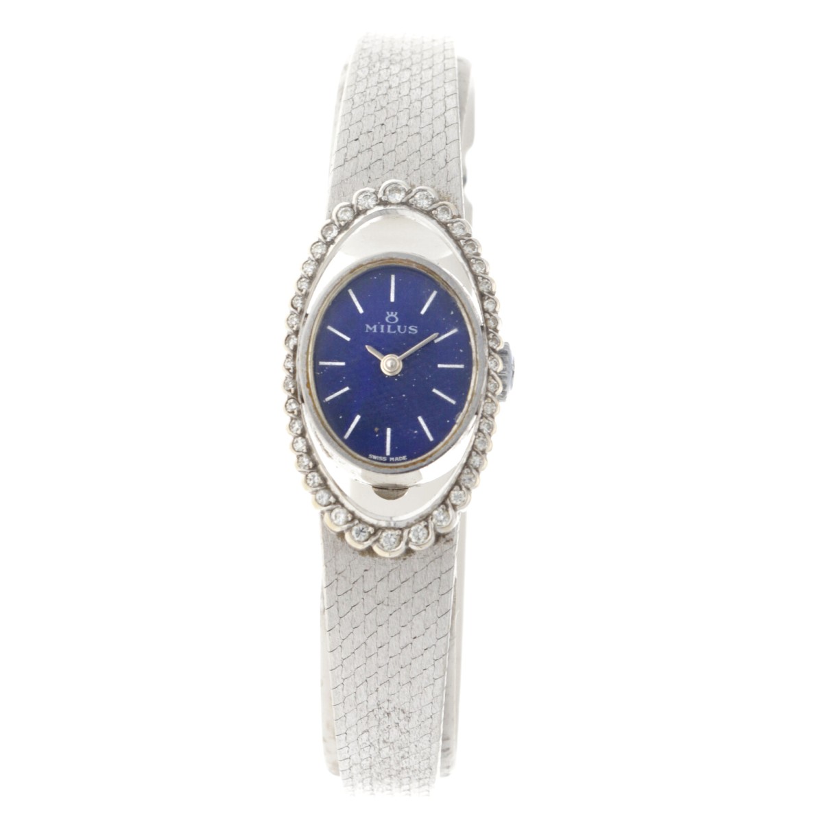 Milus Vintage 18K Diamonds Lapis - Dames horloge. 