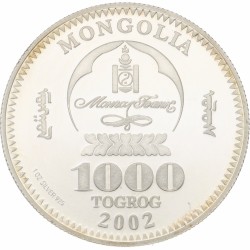 Mongolia. Republic. 'Chinggis Khan'. 2002.