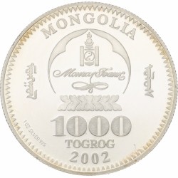 Mongolia. Republic. 'Chinggis Khan'. 2002.