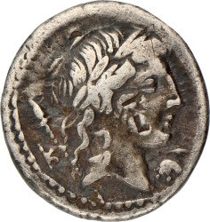 Roman Republic. P. Crepusius. Denarius. ND (82 BC).